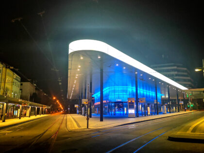 Nachtaufnahme 3 Augsburg Königsplatz