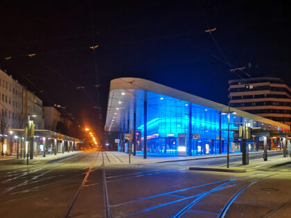 Nachtaufnahme 2 Augsburg Königsplatz