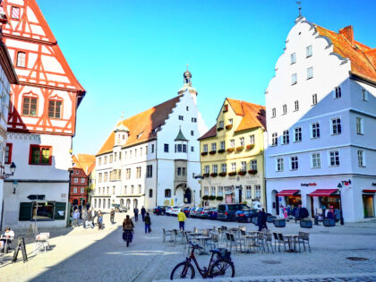 Marktplatz Nördlingen Bayern